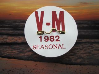 1982 Margate / Ventnor Jersey Seasonal Beach Badges/tags 39 Years Old