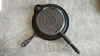 Griswold Cast Iron Waffle Maker American 8,  976a/977b/975b,  Low Base