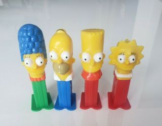 The Simpsons Mini Pez Dispensers,  Marge,  Homer,  Bart,  Lisa