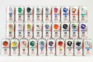 1992 Diet Coke / Coca Cola 28 Cans Set From The Usa,  Nfl Collector Series
