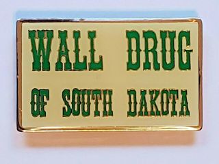 Vintage Wall Drug Of South Dakota Souvenir Magnet - Enameled Metal