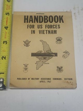 1967 Handbook For Us Forces In Vietnam Army Marine Air Force Navy Coast Guard