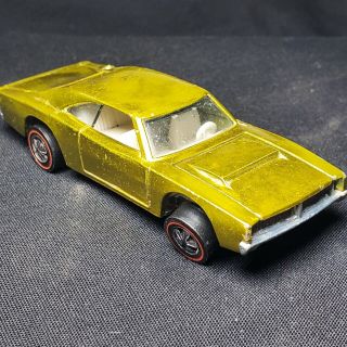 1968 Hot Wheels Redline Usa Custom Dodge Charger Lime All Unrestored