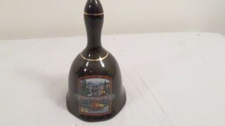 Vintage The Mountain State West Virginia Souvenir Ceramic Bell