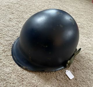 Vietnam War Us Navy Blue M1 Helmet And Liner