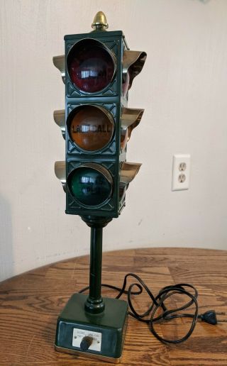 Vintage 1960s B&b Bar Lamp Stop Light Traffic Signal Open Closed Last Call