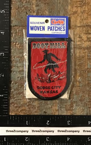 Vintage Boot Hill Dodge City Kansas Travel Souvenir Patch