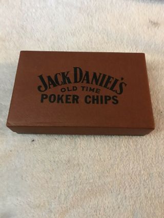 Jack Daniels Old No 7 Whiskey Plastic Poker Chips Red White Blue