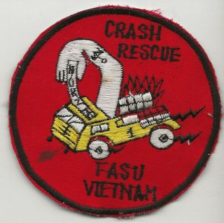 Vietnamese Made Us Navy Fleet Air Support Crash Rescue Vietnam Pocket Patch