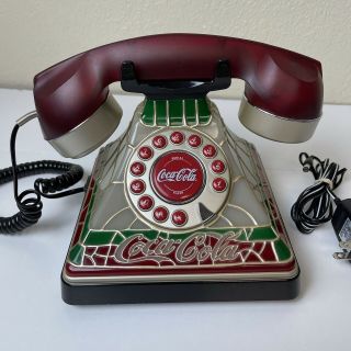 Discontinued Coca Cola Tiffany Stained Glass Look Phone