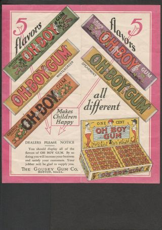 Rare Advertising Chewing Gum Wrapper - - - 1920 