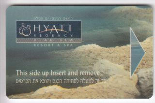 Carte / Card Hotel Cle Key.  Israel Dead Sea Hyatt Stern Joaillier Magnetique