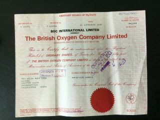 Gb British Oxygen X 5