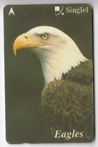 Asie Telecarte / Phonecard.  Singapour 10$ Gpt 234sig Oiseau Bird Aigle Eagle