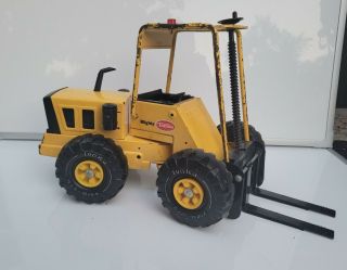 Vintage Mighty Tonka Forklift Truck Toy Fork Lift Metal 1970’s Toy Model 54752