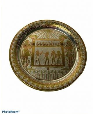 Egyptian Hanging Plate By Hosny Gomaa Hand Work In Egypt Mixed Metals