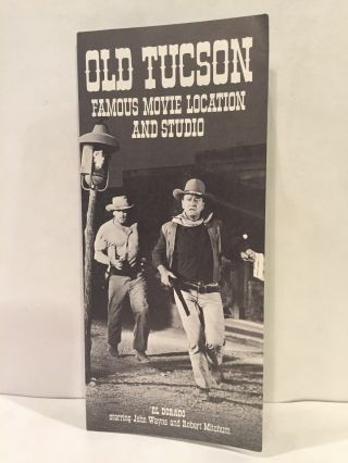 1969 Old Tucson Movie Studio John Wayne Paul Newman Robert Mitchum Brochure