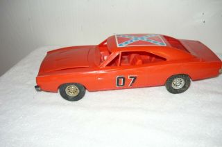 Vintage Dukes Of Hazzard General Lee 69 Dodge Charger Made By Processed Plastics