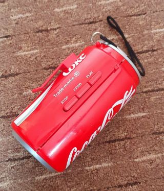 Vintage Akura Coca Cola Can Shaped Cassette Player 2