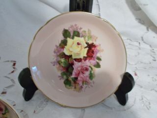 STANLEY CABBAGE ROSES TEA CUP & SAUCER PINK 2