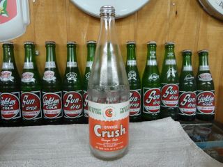 Orange Crush Soda Bottle Paper Label Ndnr 28 Oz