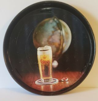 1960s Carlsberg Brewing Company Tin Litho Advertising Beer Tray