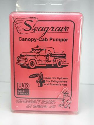 Resin Unlimited Vintage Ho Scale 1/87 Seagrave Canopy Cab Fire Engine Pumper Kit