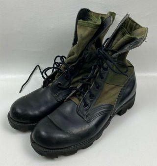 Usgi Us Military 1988 Od Green Combat Jungle Boots Spike Protective Size 6.  5 R