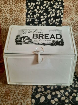 Winchester Bread Company Vintage Tin Bread Box