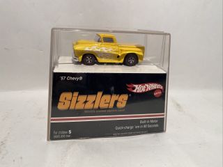 2006 Hot Wheels Sizzlers Yellow 1957 Chevy Truck.  New/sealed L2805