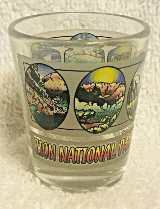 Zion National Park Utah Ut Souvenir Shot Glass Scenic Pictures Landscapes