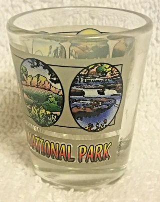 Zion National Park Utah UT Souvenir Shot Glass Scenic Pictures Landscapes 3