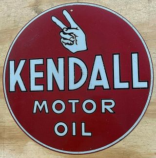 Nostalgic Kendall Motor Oil Aluminum Metal Sign 12 "