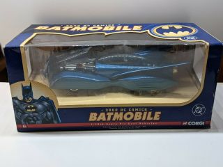 Corgi 2000 Batmobile Batman Dc Comics Die Cast 1:18 Scale Box Blue