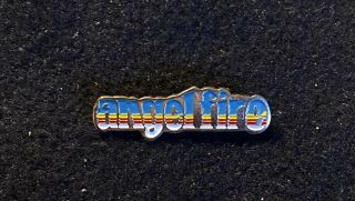 Angel Fire Skiing Ski Pin Badge Taos Mexico Nm Resort Souvenir Travel