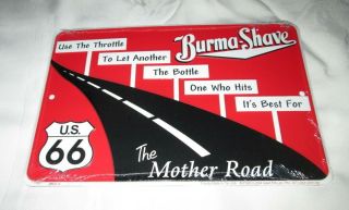 Route 66 - Burma Shave Metal Sign 07 -