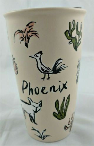 Starbucks Phoenix Arizona Travel Tumbler Mug Ceramic 12 Oz (wb)