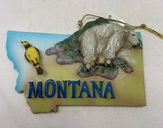 Vintage Roman Inc 2001 Montana The Big Sky Country State Ornament