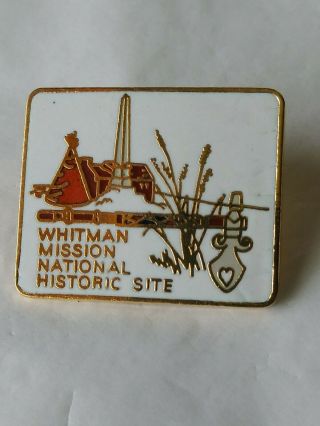 Whitman Mission National Historic Site Lapel Pin Souvenir Washington State