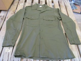 Us Army Nos Utility Shirt Og507 Cotton 1970 