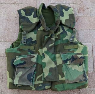 Us Military Medium Camouflage Body Armor Fragmentation Vest Flak Frag Jacket