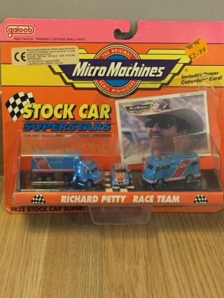 Vintage Galoob Micro Machines Stock Car Richard Petty Race Team 1991
