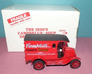 1:24 Danbury 1920 ' s Model T Campbell ' s Soup Delivery Truck,  Soup Cases 3