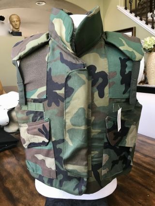 Us Military Woodland Camouflage Body Armor Fragmentation Vest Flak Frag Jacket 4