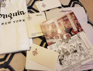 Batch Of Algonquin Hotel Nyc Items