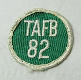 1982 Tinker Air Force Base Military Cloth Sew On Embroidered Patch Green White