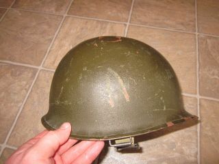 Cold War Era Us Army Steel Helmet And Liner