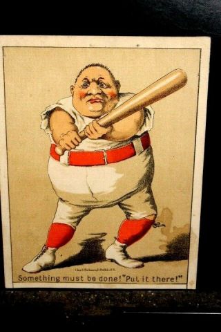 D2697,  Comic Baseball Trade Cd Circa 1880 