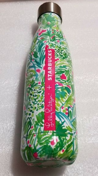 Lilly Pulitzer For Starbucks Swell Water Bottle 17 Oz Palm Beach W/o Tag