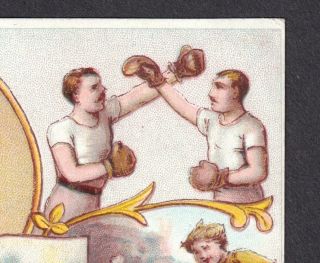 19th Century Boxing Irish Jig Sport History Arbuckle Coffee Ireland Trade Card 3